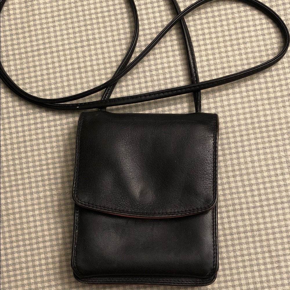 Derek Alexander Mini Travel Crossbody, Neck or Belt Bag Pouch Wallet #795